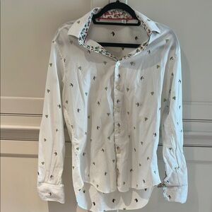 Robert Graham Shirt with Colorful Tropical Design